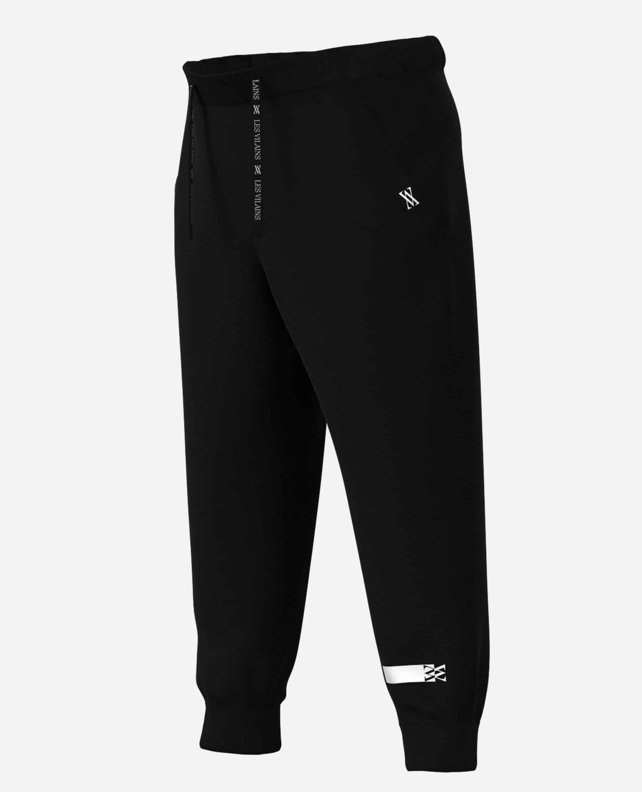 Les Vilains Original Streetwear sweatpants black cross